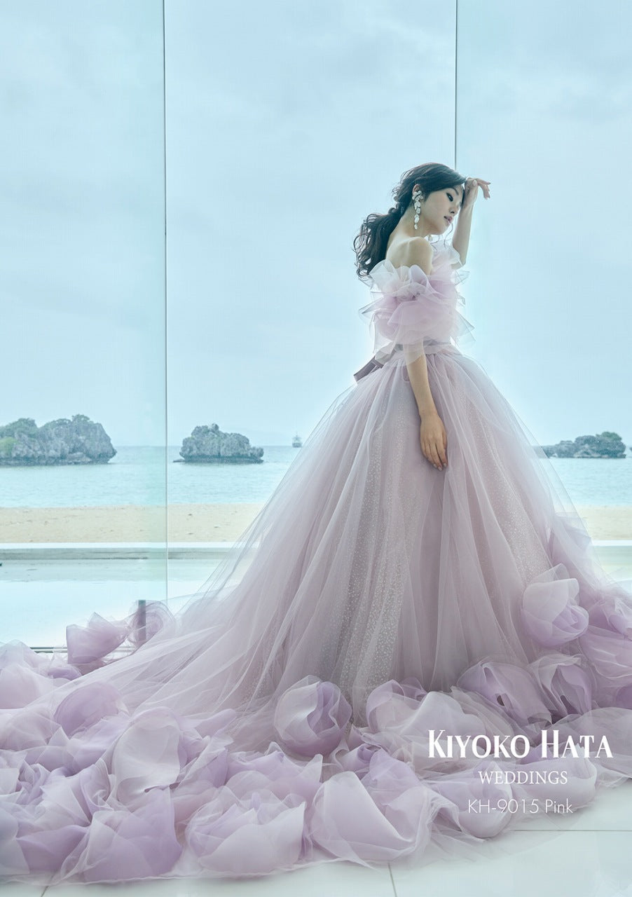 KH-9015 pink【結婚式 カラードレス レンタル】