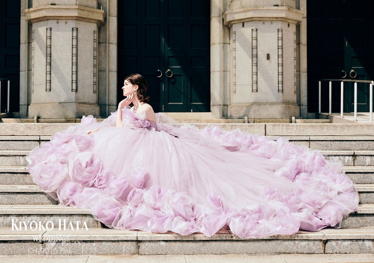 KH-9015 pink【結婚式 カラードレス レンタル】