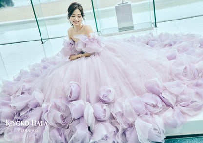 KH-9015 pink【結婚式 カラードレス レンタル】