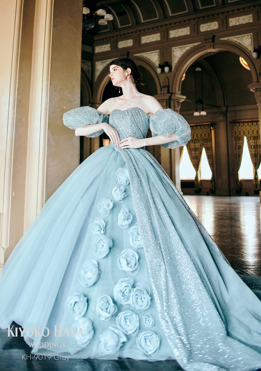 KH-9019 Gray【結婚式 カラードレス レンタル】