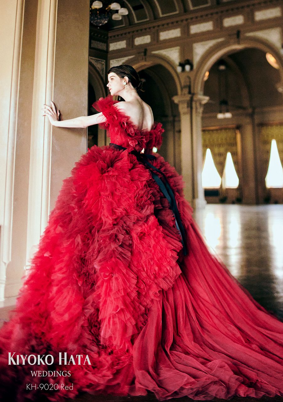KH-9020 Red【結婚式 カラードレス レンタル】