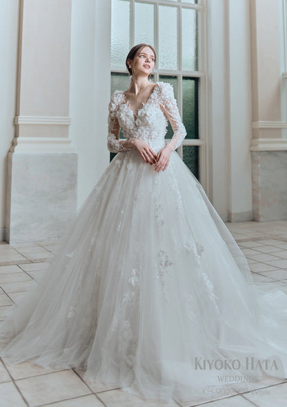 KH-9023 OffWhite【ウェディングドレス レンタル】