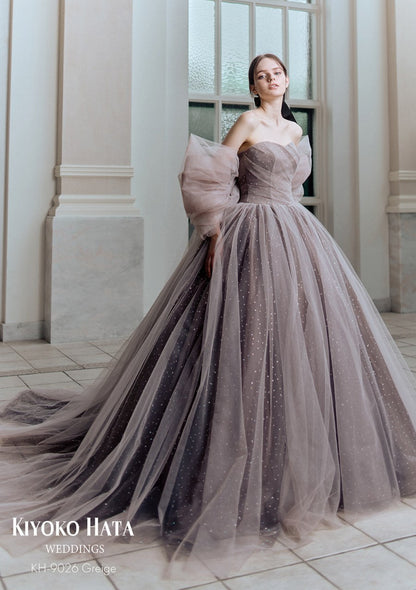 KH-9026_Greige【結婚式 カラードレス レンタル】
