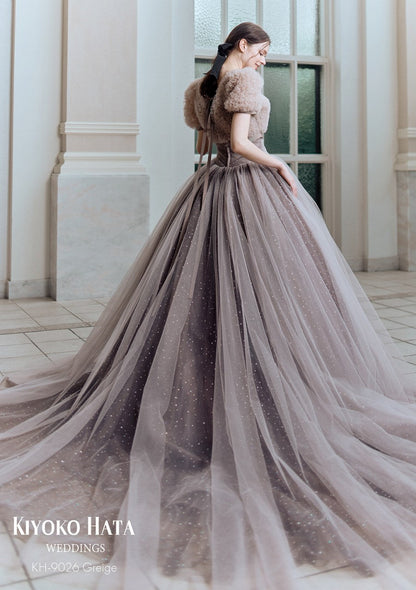 KH-9026_Greige【結婚式 カラードレス レンタル】