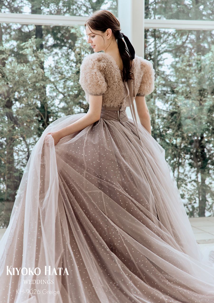 KH-9026_Greige【結婚式 カラードレス レンタル】