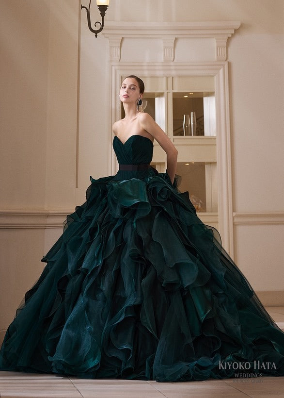KH-9029(Green)【結婚式 カラードレス レンタル】