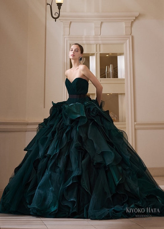 KH-9029(Green)【結婚式 カラードレス レンタル】