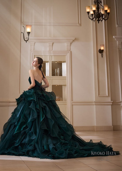 KH-9029(Green)【結婚式 カラードレス レンタル】