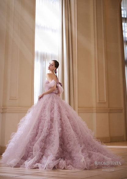 KH-9031(Pink)【結婚式 カラードレス レンタル】