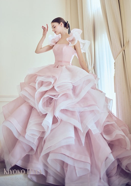 KH-9036(Pink)【結婚式 カラードレス レンタル】