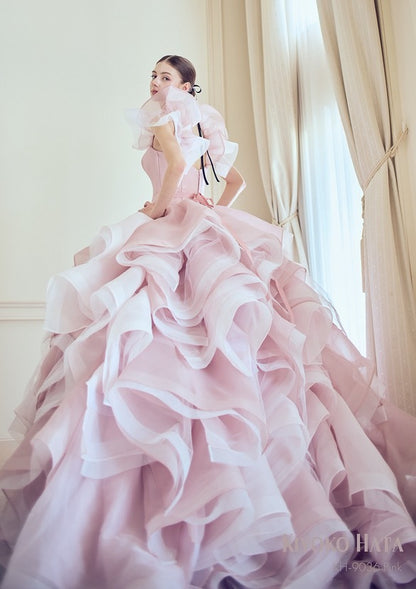 KH-9036(Pink)【結婚式 カラードレス レンタル】