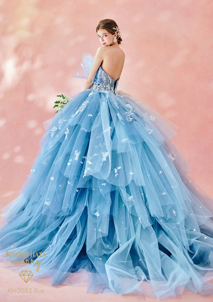 KH0033 Blue【結婚式 カラードレス レンタル】