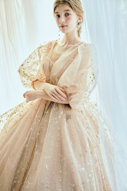 KH0035 Gold【結婚式 カラードレス レンタル】