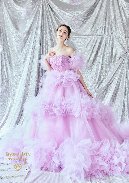 KH0041 pink【結婚式 カラードレス レンタル】