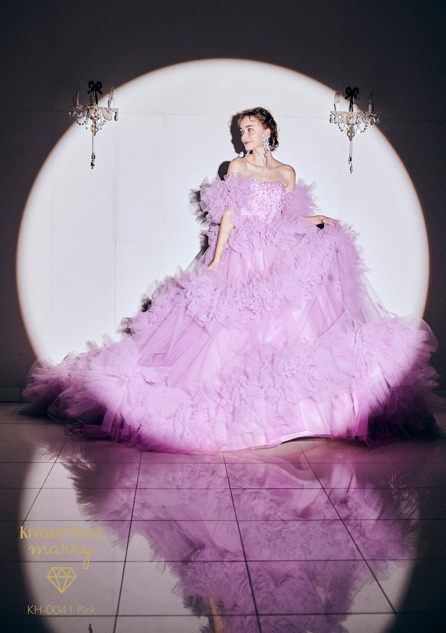 KH0041 pink【結婚式 カラードレス レンタル】