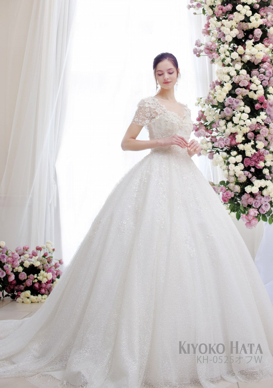 KH-0525 ow【ウェディングドレス レンタル】