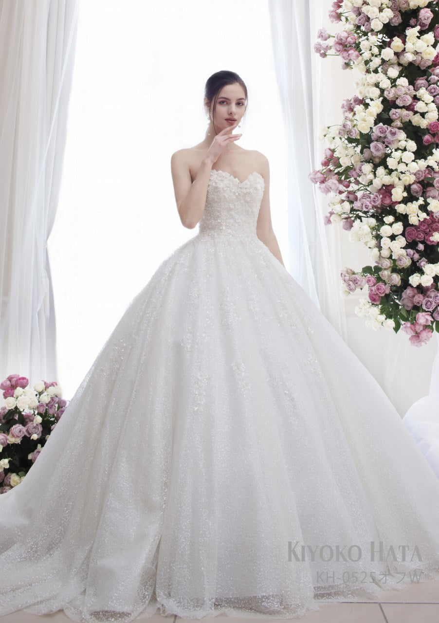 KH-0525 ow【ウェディングドレス レンタル】