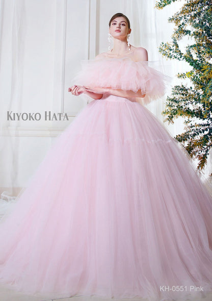 KH0551 pink【結婚式 カラードレス レンタル】