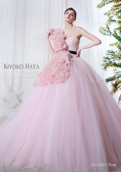 KH0551 pink【結婚式 カラードレス レンタル】