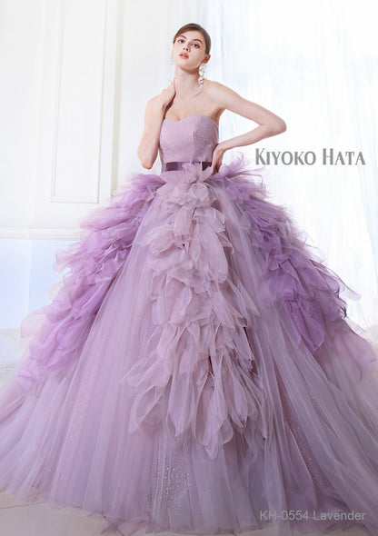 KH-0554 lavender【結婚式　カラードレス　レンタル】