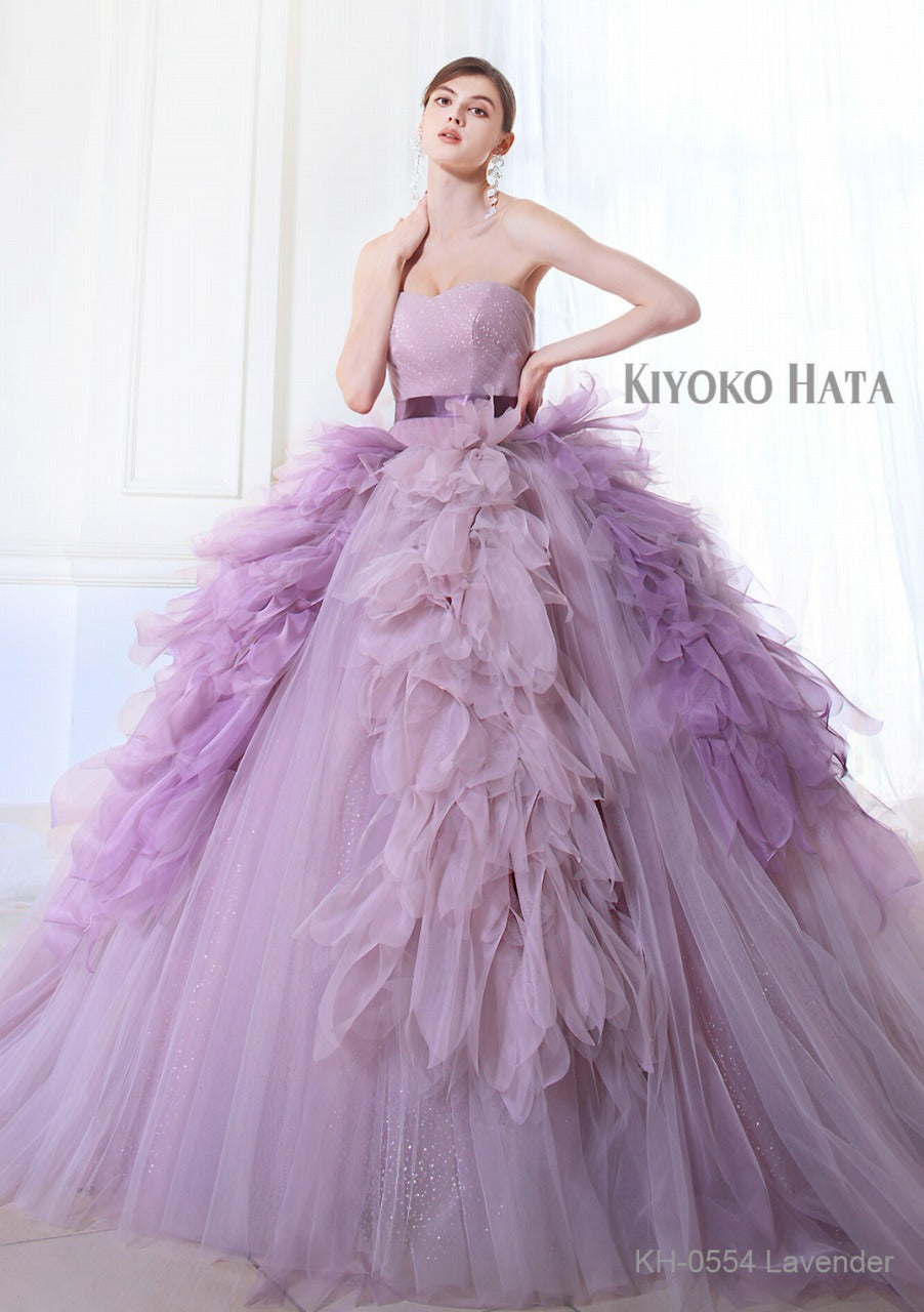 KH-0554 lavender【結婚式 カラードレス レンタル】