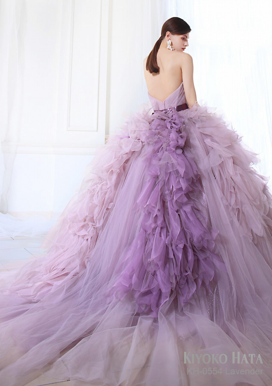 KH-0554 lavender【結婚式 カラードレス レンタル】