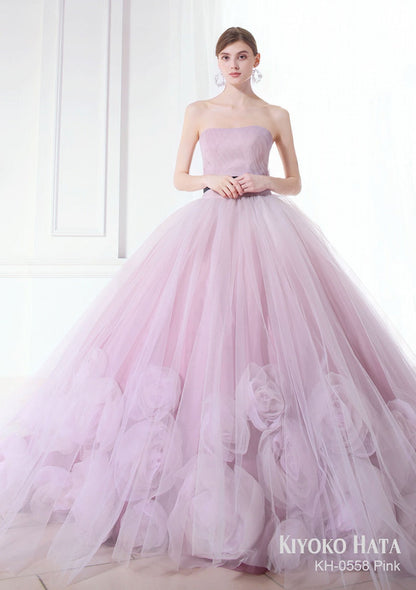 KH0558 pink【結婚式 カラードレス レンタル】