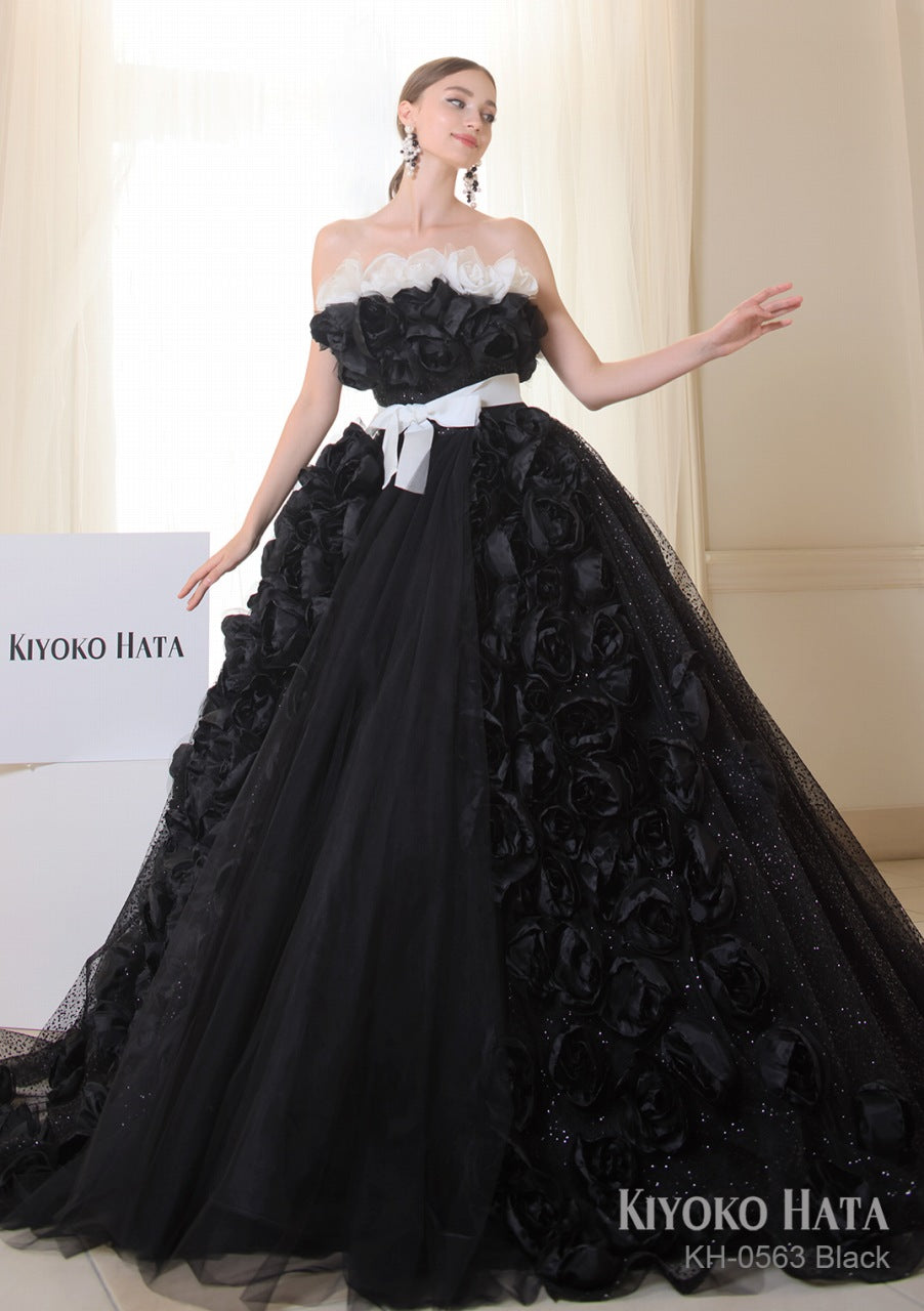 KH0563 black【結婚式 カラードレス レンタル】