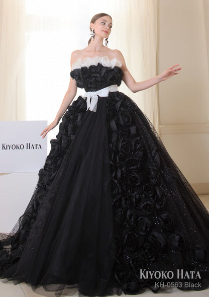 KH0563 black【結婚式 カラードレス レンタル】
