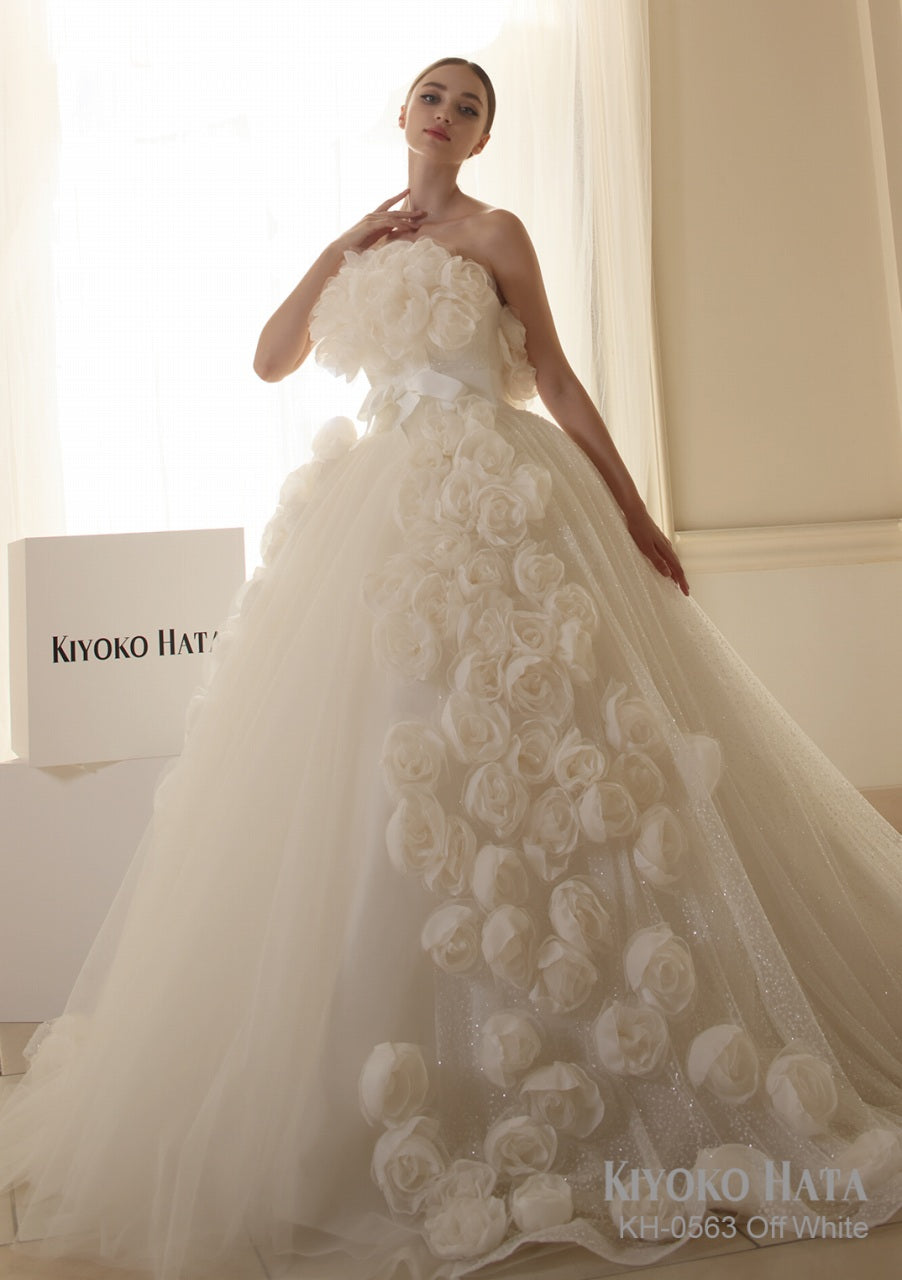 KH0563 offwhite【ウェディングドレス レンタル】