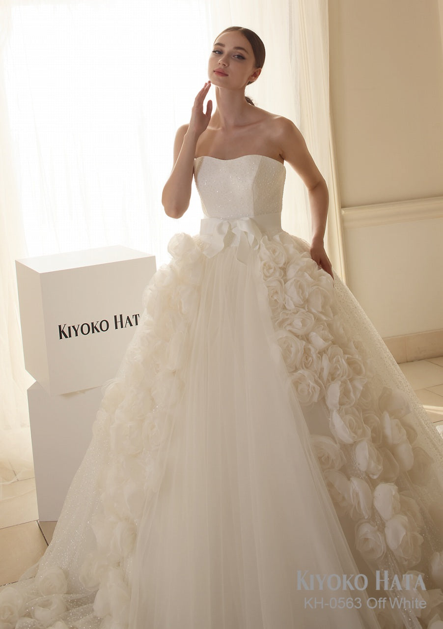 KH0563 offwhite【ウェディングドレス レンタル】