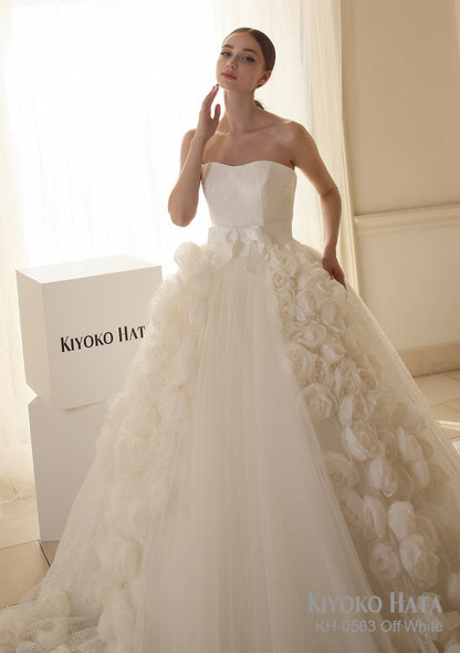 KH0563 offwhite【ウェディングドレス レンタル】