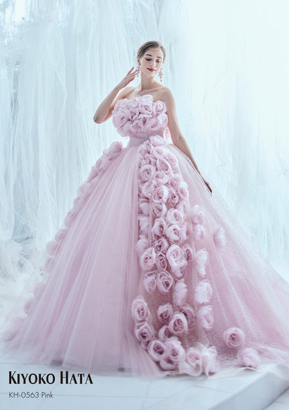 KH0563 pink【結婚式 カラードレス レンタル】