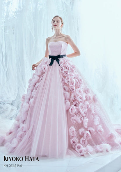 KH0563 pink【結婚式 カラードレス レンタル】