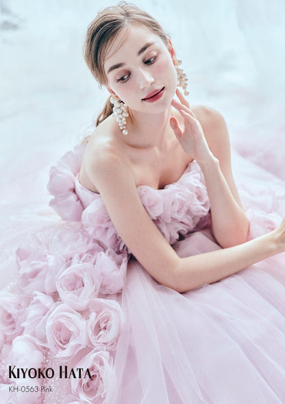 KH0563 pink【結婚式 カラードレス レンタル】