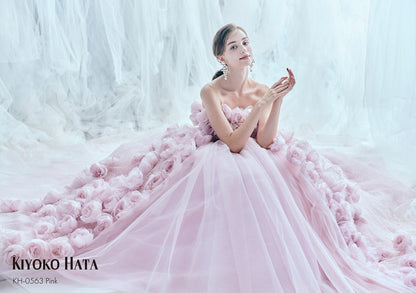 KH0563 pink【結婚式 カラードレス レンタル】