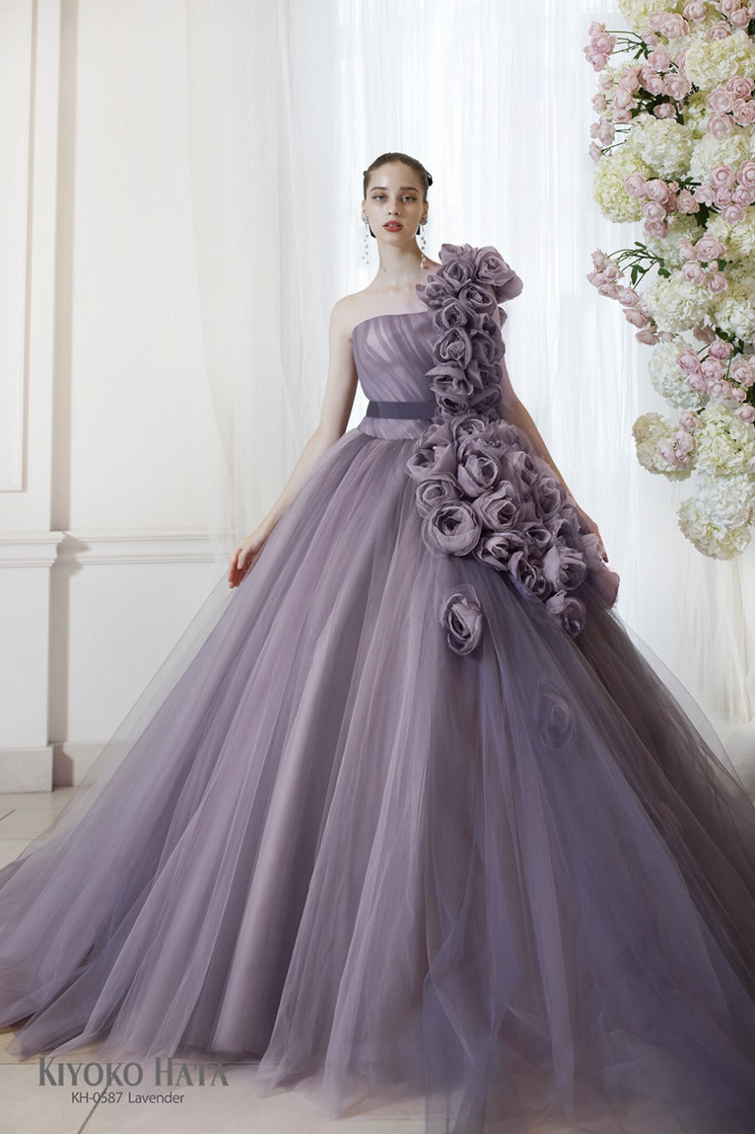 KH0587lavender【結婚式 カラードレス レンタル】
