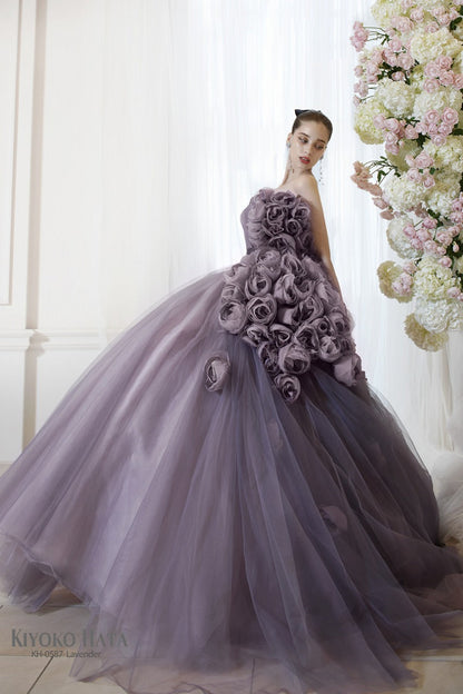 KH0587lavender【結婚式 カラードレス レンタル】