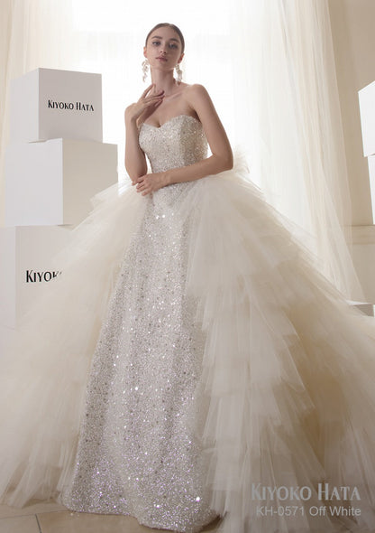 KH0571 offwhite【ウェディングドレス レンタル】