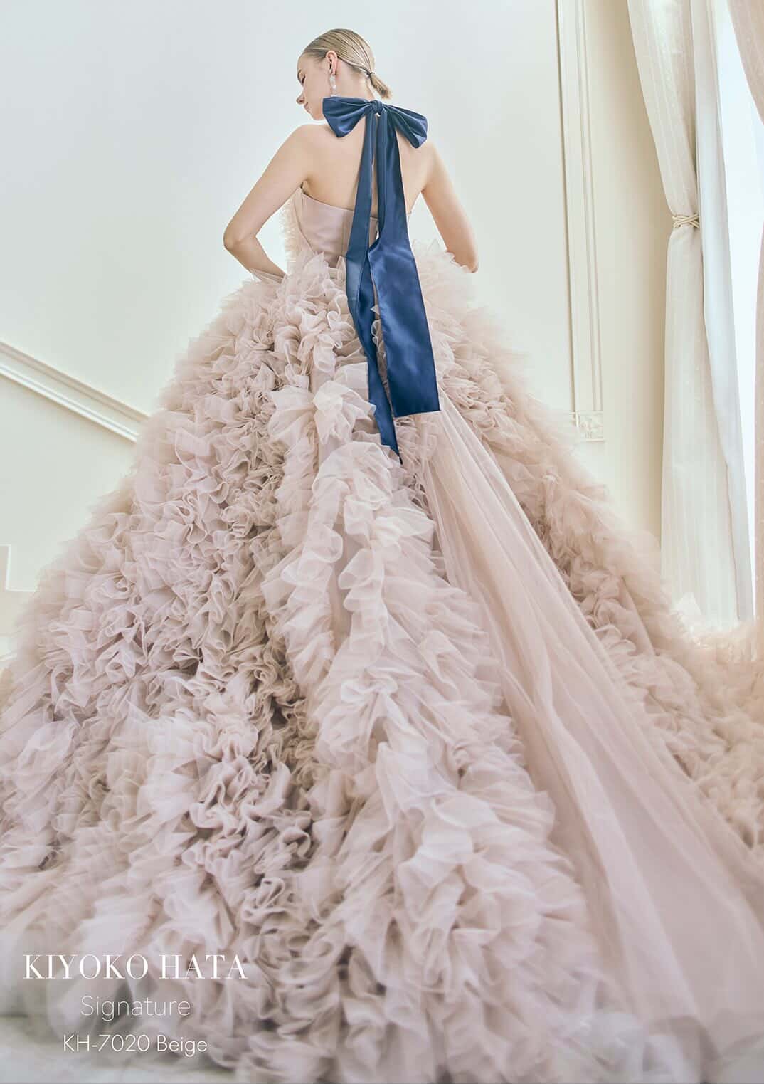 KH7020 beige【結婚式　カラードレス　レンタル】