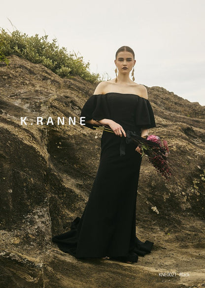 KNE0021 black【結婚式 カラードレス レンタル】