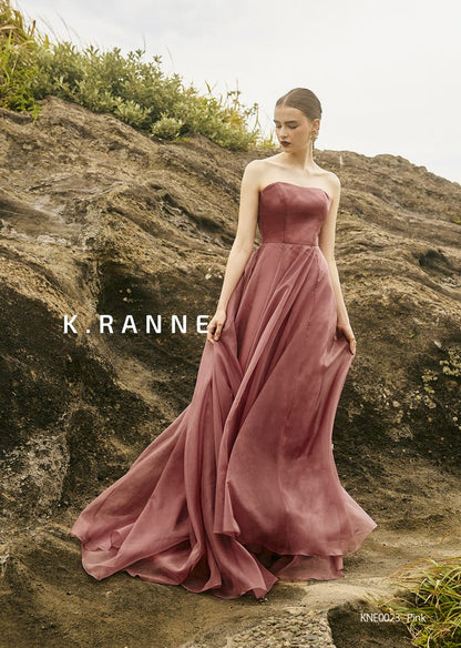 KNE0023 pink【結婚式 カラードレス レンタル】