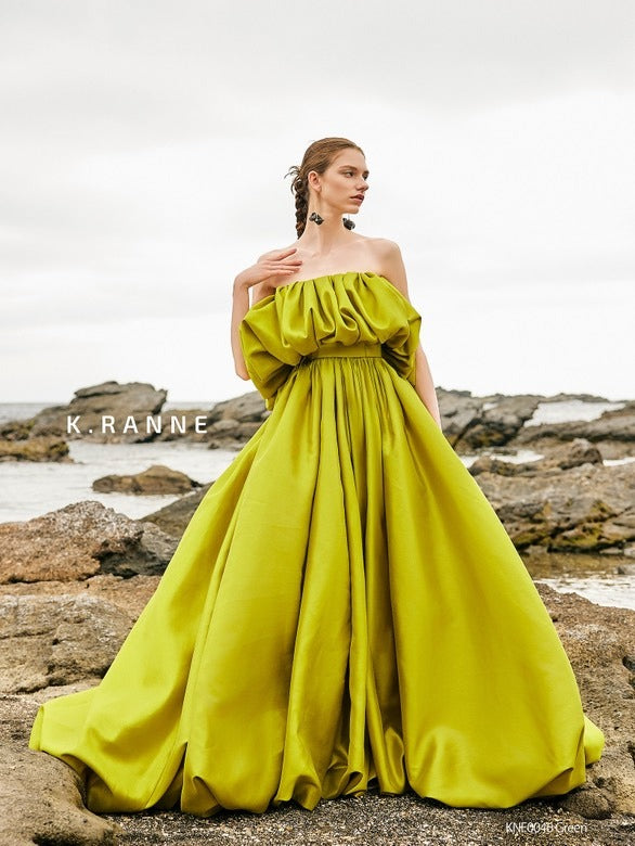 KNE0046green【結婚式 カラードレス レンタル】