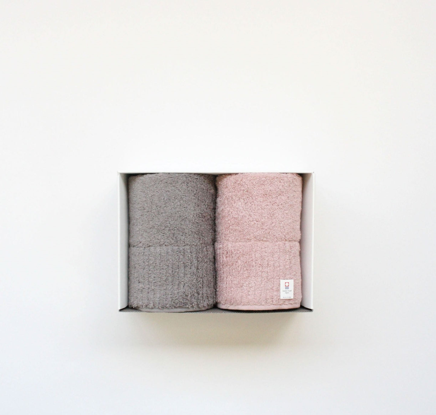 コンテックスプレミアム フェイスタオル 2枚セット【グレー・ピンク】 【結婚式 ギフト 引き出物 タオル 寝具】
