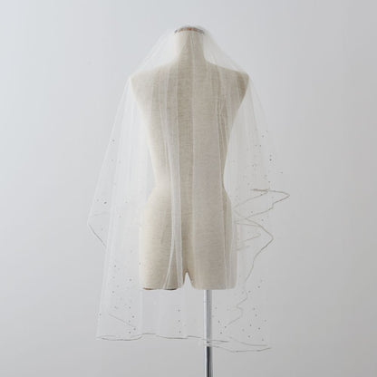 ISAMU MORITAオリジナル 抗菌ベール(クリスタル ブレード付き) 【結婚式 ベール】