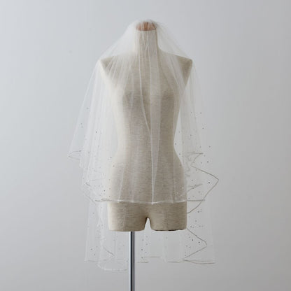 ISAMU MORITAオリジナル 抗菌ベール(クリスタル ブレード付き) 【結婚式 ベール】