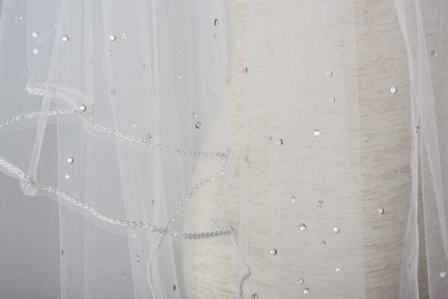 ISAMU MORITAオリジナル 抗菌ベール(クリスタル ブレード付き) 【結婚式 ベール】