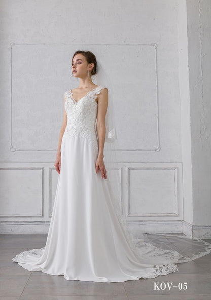 ISAMU MORITAオリジナル 抗菌ロングベール(フェイス付き レース) 【結婚式 ベール】