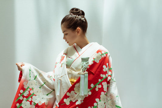 光琳紅白梅図 【結婚式 和装 色打掛 レンタル】