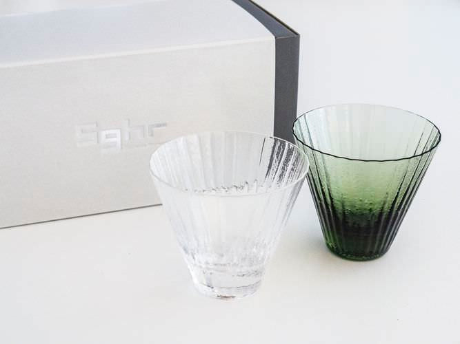 キーラ グラスペア(クリアー・フォレスト) 【結婚式 ギフト 引き出物 食器類】